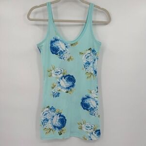 VTG Abercrombie‎ Fitch Womens Y2K Tank Top Long M Layering Cottagecore Romantic